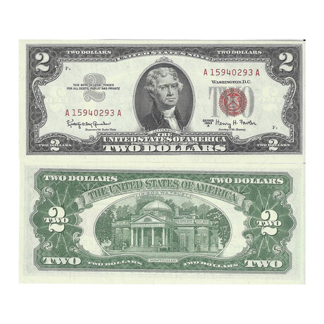 1963 A $ 2 Legal Tender