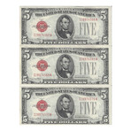 1928 F $ 5 Legal Tender set of 3 # 568 - 570