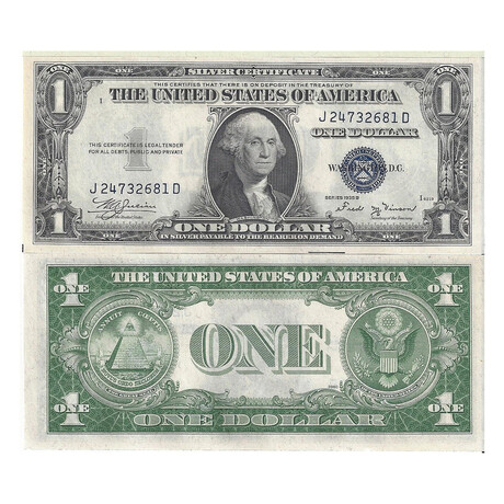 1935 B $ 1 Silver Certificate