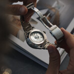 Thomas Earnshaw Baron Grand Date Calendar Open Heart Automatic // ES-8187-11