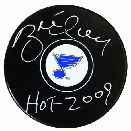 Brett Hull // St Louis Blues // Signed Hockey Puck
