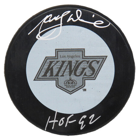 Marcel Dionne // Los Angeles Kings // Signed 1980's Style Hockey Puck
