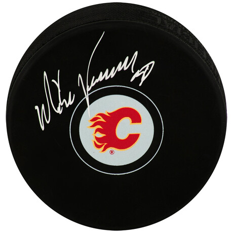 Mike Vernon // Calgary Flames // Signed Hockey Puck