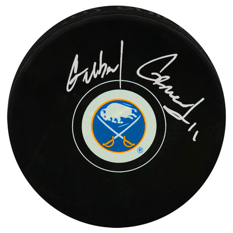 Gilbert Perreault // Buffalo Sabres // Signed Hockey Puck