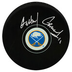 Gilbert Perreault // Buffalo Sabres // Signed Hockey Puck