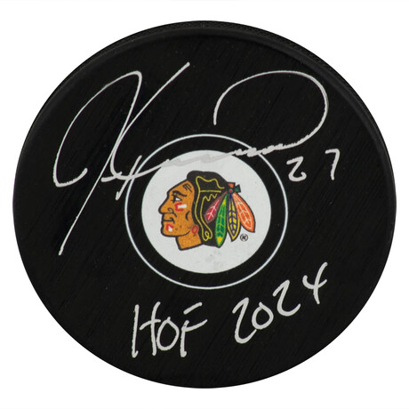 Jeremy Roenick // Chicago Blackhawks // Signed Hockey Puck