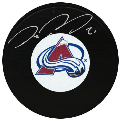 Peter Forsberg // Colorado Avalanche // Signed Hockey Puck