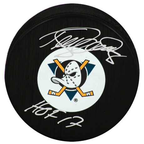 Teemu Selanne // Anaheim Ducks // Signed Medium Hockey Puck