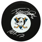 Teemu Selanne // Anaheim Ducks // Signed Medium Hockey Puck