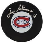 Jean Beliveau // Montreal Canadiens // Signed Hockey Puck
