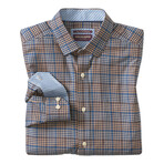 Multi Glen Plaid Non-Iron Button-Up Shirt // Tan (S)