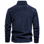 Fleece Quarter-Zip Pullover // Navy (M)