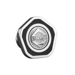 Visconti Stainless Steel + Enamel Divina Proporzione Pin // Black + Silver