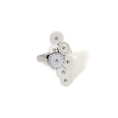 18k White Gold 7 Disc Cicaldi Ring // Ring Size: 6.25 // Pre-Owned