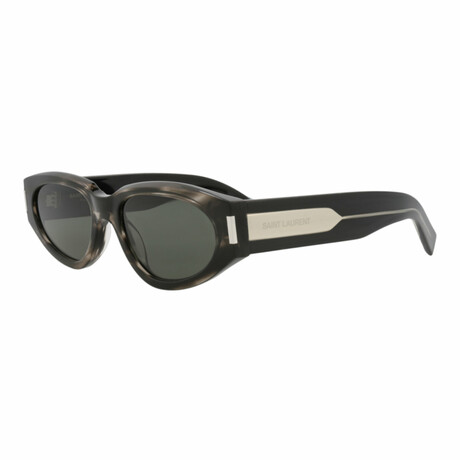 Saint Laurent // Unisex // Novelty Sunglasses // Havana Crystal + Gray