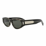 Saint Laurent // Unisex // Novelty Sunglasses // Havana Crystal + Gray