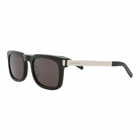 Saint Laurent // Unisex // Novelty Sunglasses // Black Silver + Black