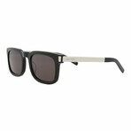 Saint Laurent // Unisex // Novelty Sunglasses // Black Silver + Black
