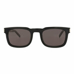 Saint Laurent // Unisex // Novelty Sunglasses // Black Silver + Black