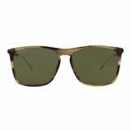 Gucci // Unisex // Novelty Sunglasses // Havana Gold + Green
