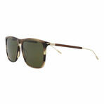Gucci // Unisex // Novelty Sunglasses // Havana Gold + Green