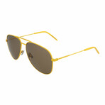 Saint Laurent // Unisex // Core Sunglasses // Yellow + Brown
