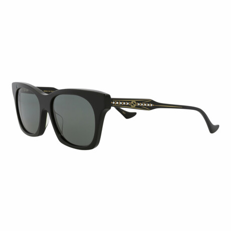 Gucci // Unisex // Novelty Square Sunglasses // Black + Gray