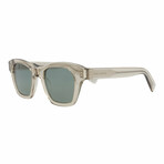Saint Laurent // Unisex // Novelty Sunglasses // Beige + Green