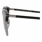 Gucci // Unisex // Novelty Sunglasses // Black Ruthenium + Blue