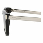 Saint Laurent // Unisex // Novelty Sunglasses // Black Silver + Black