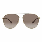 Gucci // Unisex // Novelty Sunglasses // Gold + Brown Gradient