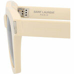 Saint Laurent // Unisex // Novelty Sunglasses // Ivory + Brown