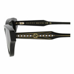 Gucci // Unisex // Novelty Cateye Sunglasses // Black + Gray