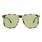 Gucci // Unisex // Core Sunglasses // Havana + Light Green