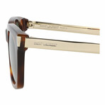 Saint Laurent // Unisex // Novelty Sunglasses // Havana Gold + Green