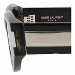 Saint Laurent // Unisex // Novelty Sunglasses // Havana Crystal + Gray