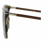 Gucci // Unisex // Novelty Sunglasses // Havana Gold + Green