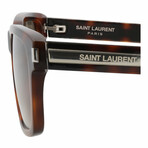 Saint Laurent // Unisex // Novelty Sunglasses // Havana + Brown Gradient
