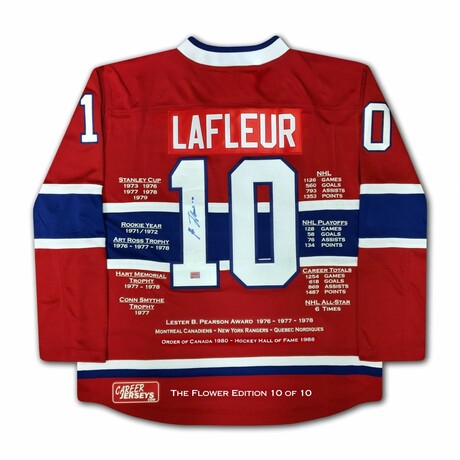 Guy Lafleur // Career Jersey // The Flower Ed #10 of 10 - Signed