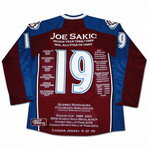 Joe Sakic // Colorado Avalanche // Career Jersey // #19 of 199 - Signed