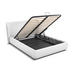 Agoura Queen Storage Bed // White