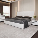 Aria Queen Storage Bed // White