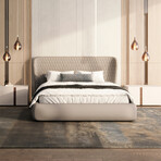 Agoura King Storage Bed (Taupe)