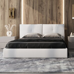 Aria Queen Storage Bed // White