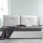Aria King Storage Bed // White