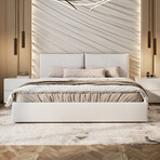 Aria Queen Storage Bed // White