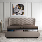 Agoura King Storage Bed (Taupe)