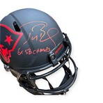 Tom Brady // New England Patriots // Signed Helmet + Inscc.