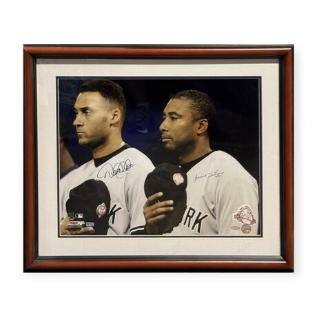 Derek Jeter & Bernie Williams // NY Yankees // Signed Photo + Framed
