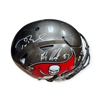 Brady & Gronkowski // Tampa Bay Buccaneers // Signed Helmet + Inscc.